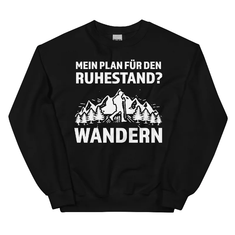 Plan für den Ruhestand - Wandern - Sweatshirt (Unisex) Hoodie with Hem Contrast Bold Stylish Plan für den Ruhestand - Wandern - Sweatshirt (Unisex) Hoodie with Hem Contrast Bold Stylish