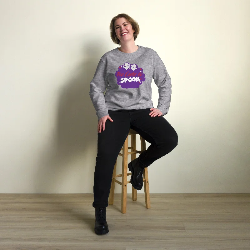 Too Cute To Spook Halloween Graphic Women Organic Sweatshirt Hoodie with Full-Zip Functional Layering Too Cute To Spook Halloween Graphic Women Organic Sweatshirt Hoodie with Full-Zip Functional Layering
