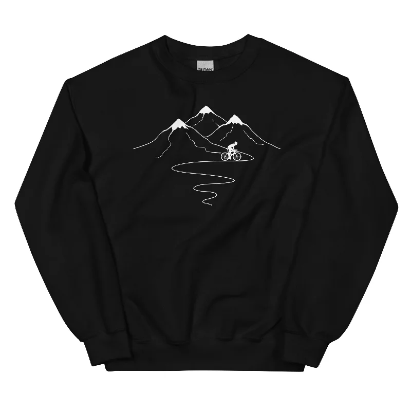 Berge Trail Kurves und Radfahren - Sweatshirt (Unisex) Hoodie with Hem Detail Decorative Unique Berge Trail Kurves und Radfahren - Sweatshirt (Unisex) Hoodie with Hem Detail Decorative Unique
