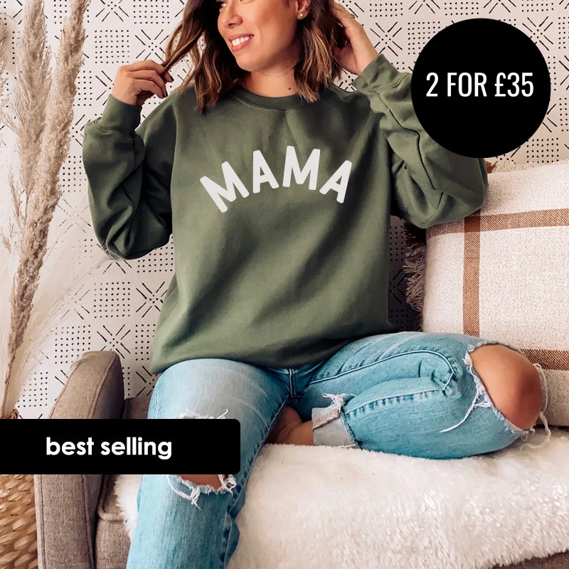 Mama Classic Sweatshirt (MRK X) Hoodie with Print Artistic Unique