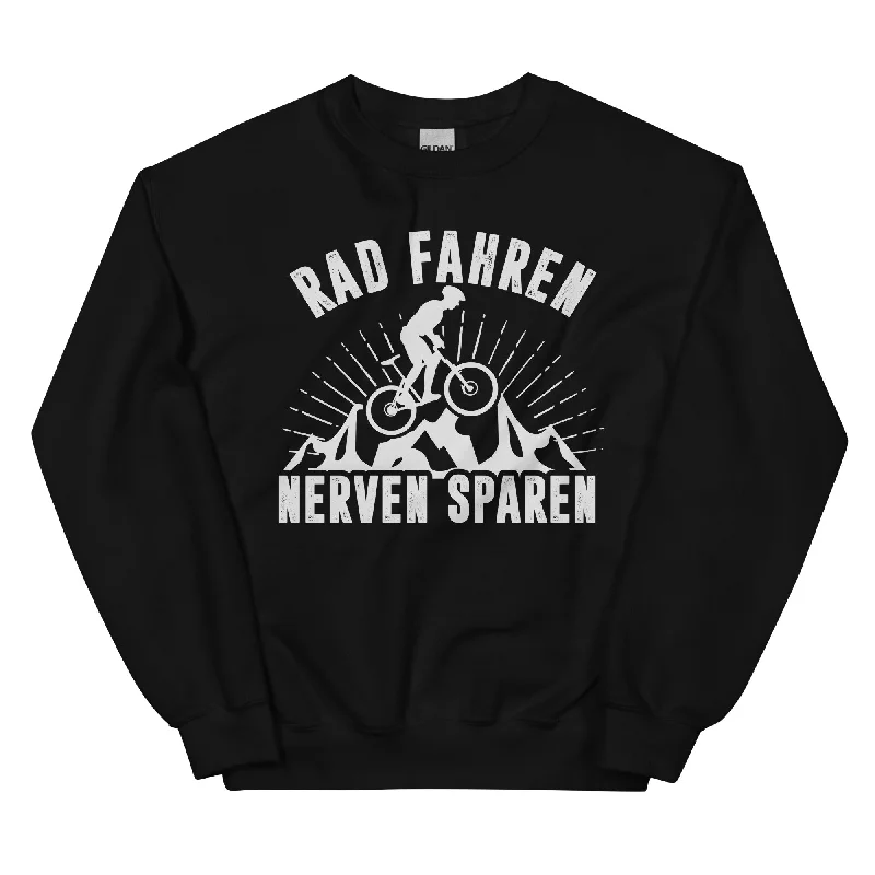 Rad fahren Nerven sparen - Sweatshirt (Unisex) Hoodie with Ribbed Cuffs Snug Fit Comfort Rad fahren Nerven sparen - Sweatshirt (Unisex) Hoodie with Ribbed Cuffs Snug Fit Comfort