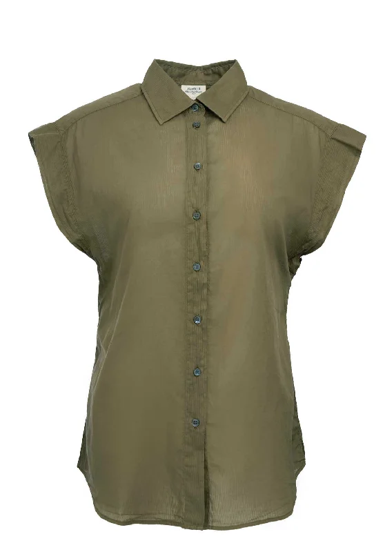 Blouse Cara Bbcb610 35-Army Embroidered Floral Blouse