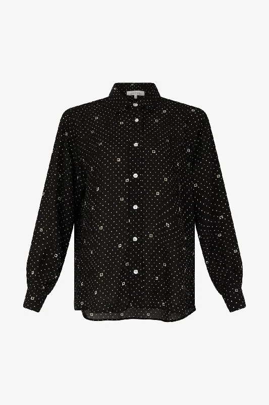 Blouse Clyde Dac42a325 Black Classic White Blouse