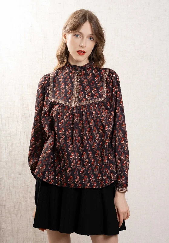 Blouse Tina I Tina Indian Asphalte Soft Modal Blouse
