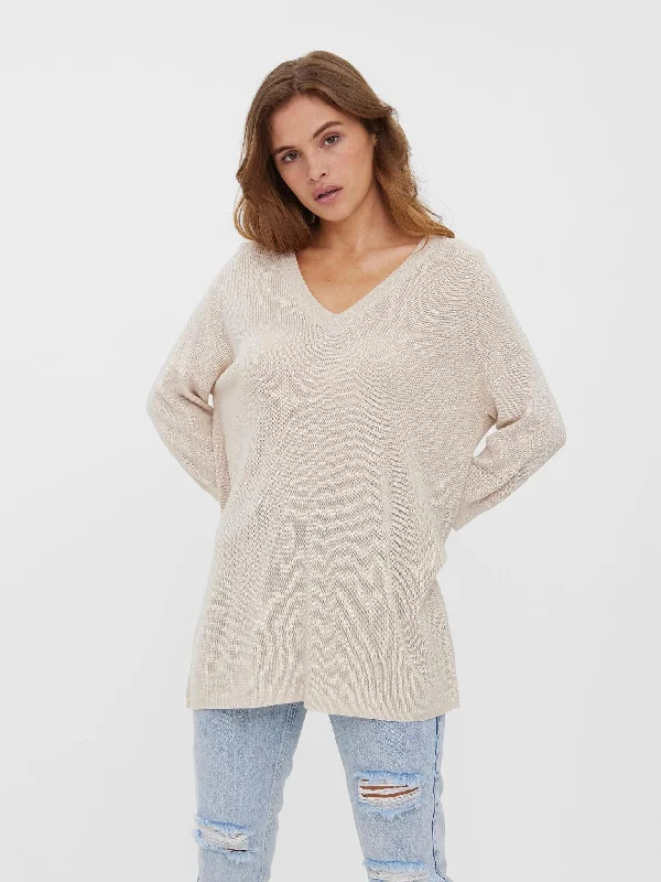 Γυναικεία μπλούζα πλεκτή VMNEWLEXSUN 3/4 LONG V-NECK BLOUSE 10275762 Elegant Semi-Sheer Blouse Γυναικεία μπλούζα πλεκτή VMNEWLEXSUN 3/4 LONG V-NECK BLOUSE 10275762 Elegant Semi-Sheer Blouse