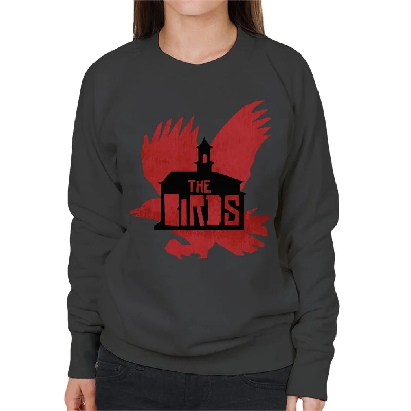 The Birds Schoolhouse Silhouettes Women's Sweatshirt Hoodie with Tie-Dye Psychedelic Retro The Birds Schoolhouse Silhouettes Women's Sweatshirt Hoodie with Tie-Dye Psychedelic Retro