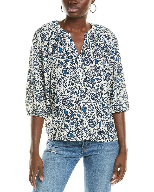 Vince Camuto Raglan Blouse Feminine Tie Blouse