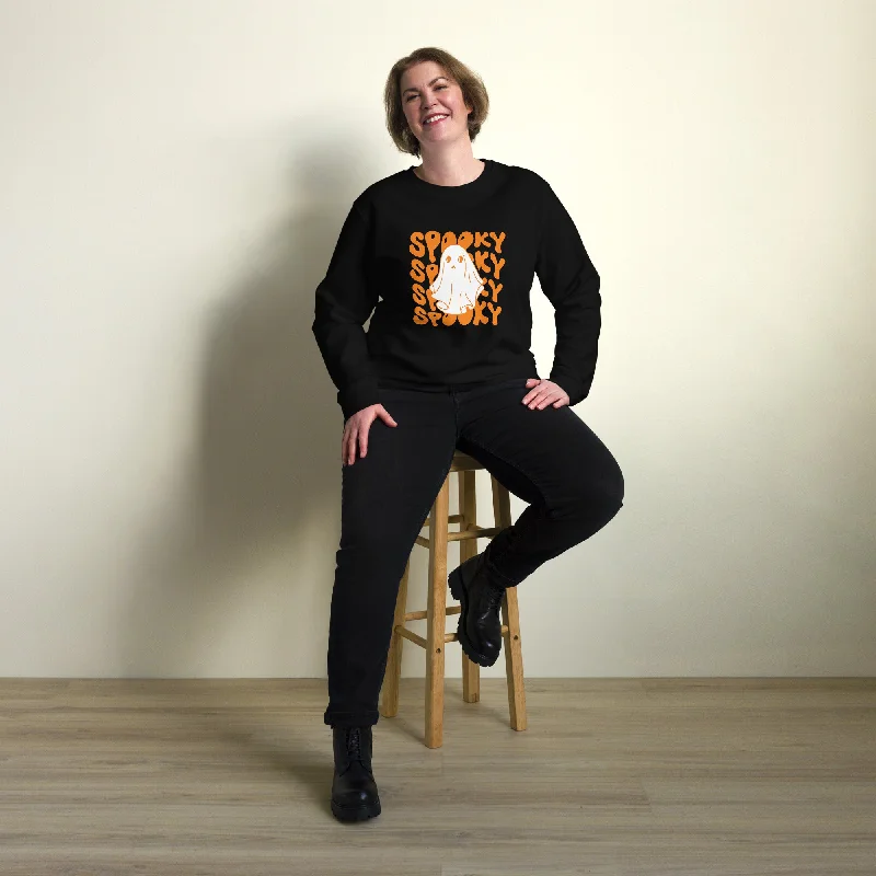 Spooky Halloween Graphic Women Organic Sweatshirt Hoodie with Hidden Zipper Minimalist Clean Spooky Halloween Graphic Women Organic Sweatshirt Hoodie with Hidden Zipper Minimalist Clean