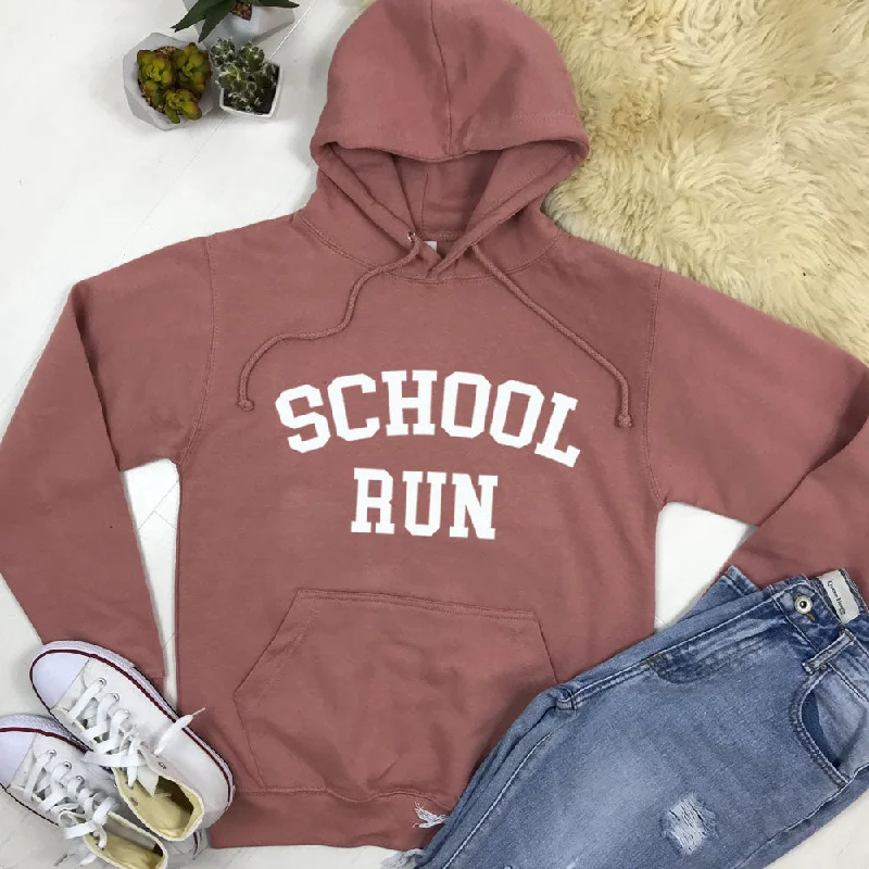School Run College Hoodie (MRK X) Hoodie with Hem Lace Feminine Delicate