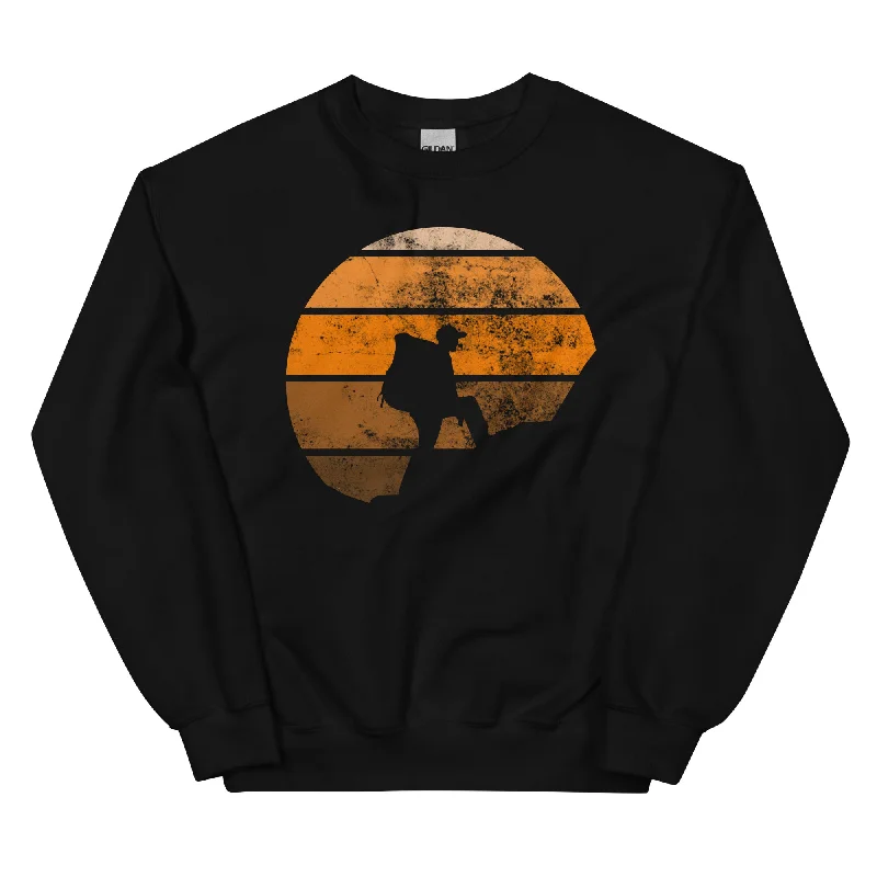 Retro - Wandern - Sweatshirt (Unisex) Hoodie with Lining Warm Insulated