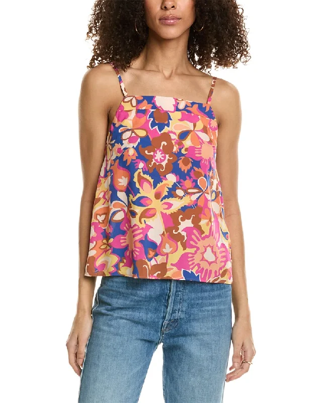 Ba&Sh Blouse Collared Satin Blouse