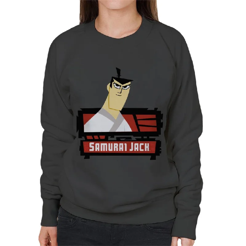 Samurai Jack Smirk Women's Sweatshirt Hoodie with Hem Detail Decorative Unique