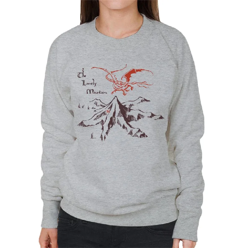 The Hobbit The Lonely Mountains Women's Sweatshirt Hoodie with Thumb Holes Functional Cozy The Hobbit The Lonely Mountains Women's Sweatshirt Hoodie with Thumb Holes Functional Cozy