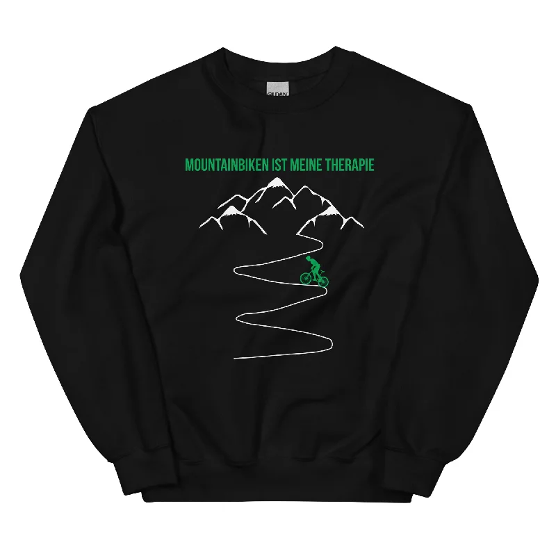 Mountainbiken ist meine Therapie - (M) - Sweatshirt (Unisex) Cotton Hoodie Fleece Lining Warmth Mountainbiken ist meine Therapie - (M) - Sweatshirt (Unisex) Cotton Hoodie Fleece Lining Warmth