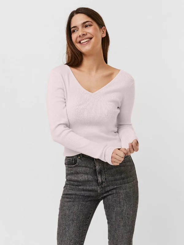 Γυναικεία μπλούζα πλεκτή VMGOLD RIB LS V-NECK BLOUSE 10257154 | 10257154 Casual Stripe Blouse Γυναικεία μπλούζα πλεκτή VMGOLD RIB LS V-NECK BLOUSE 10257154 | 10257154 Casual Stripe Blouse