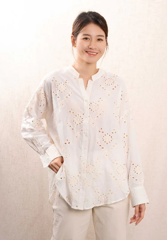 Blouse 277 277 Blouse Off-White Feminine Pastel Blouse