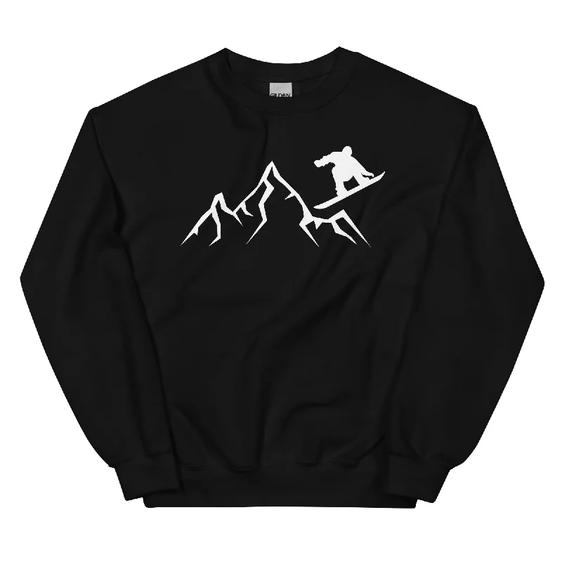 Berge - Snowboarding - (24) - Sweatshirt (Unisex) Hoodie with Relaxed Fit Easy Casual Berge - Snowboarding - (24) - Sweatshirt (Unisex) Hoodie with Relaxed Fit Easy Casual