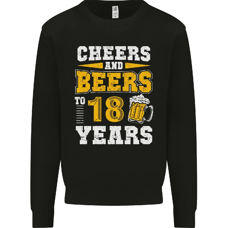 18th Birthday Funny Alcohol 18-Year-Old Men's Sweatshirt Jumper Cotton Hoodie Fleece Lining Warmth 18th Birthday Funny Alcohol 18-Year-Old Men's Sweatshirt Jumper Cotton Hoodie Fleece Lining Warmth