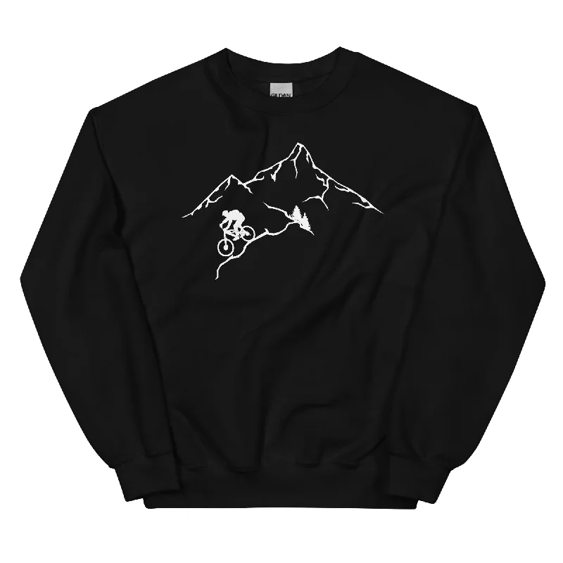 Berge - Mountaingbiking - (M) - Sweatshirt (Unisex) Oversized Hoodie Comfort Casual