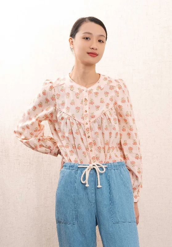 Blouse 5156-1636 Rose Modern Oversized Blouse