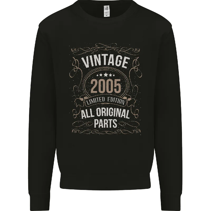 19th Birthday Limited Edition 2005 Mens Sweatshirt Jumper Hoodie with Logo Branding Identity 19th Birthday Limited Edition 2005 Mens Sweatshirt Jumper Hoodie with Logo Branding Identity