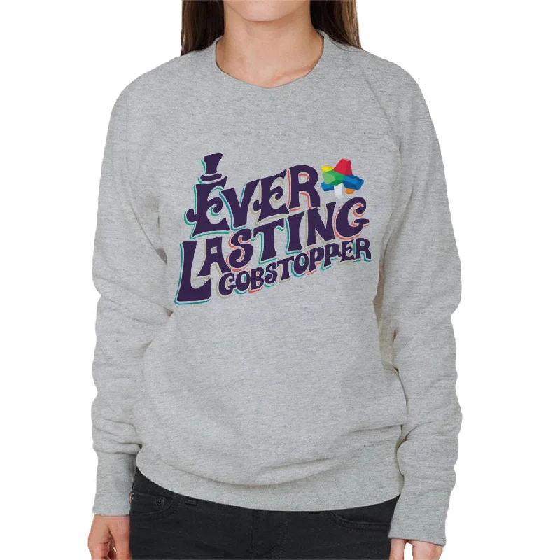 Willy Wonka and The Chocolate Factory Ever Lasting Gobstopper Women's Sweatshirt Hoodie with Zipper Placket Modern Functional Willy Wonka and The Chocolate Factory Ever Lasting Gobstopper Women's Sweatshirt Hoodie with Zipper Placket Modern Functional