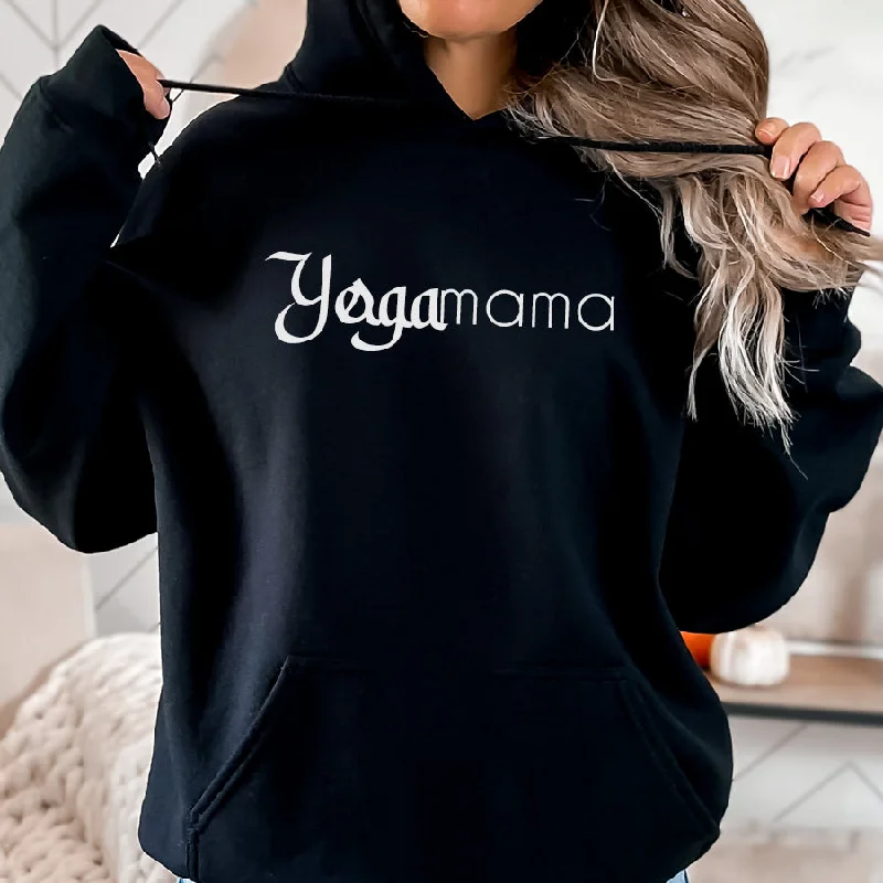Yogamama Womens Yoga Hoodie Hoodie with Lace Feminine Delicate