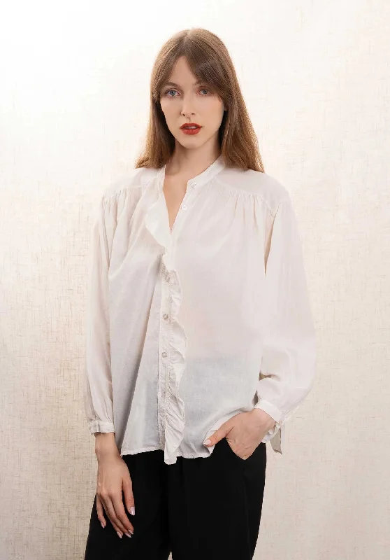 Blouse 19789 Beige Smart Casual Blouse