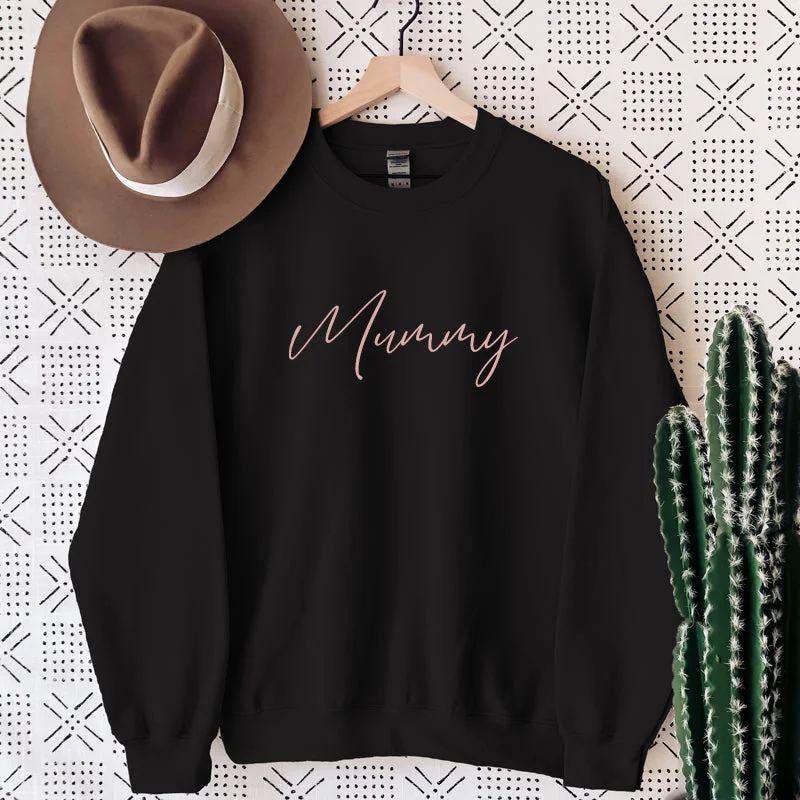 Pure Love- Mummy Script Sweatshirt Hoodie with Slim Fit Tailored Modern
