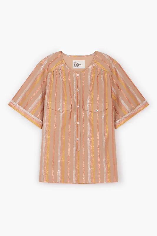 Blouse Clotild T Clotild Tcl07 Sh Powder Classic Minimalist Blouse