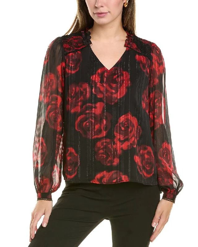 Nanette Nanette Lepore Rose Blouse Soft Satin Blouse