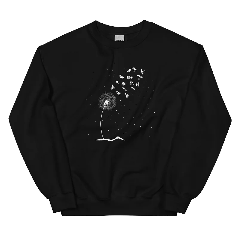 Pusteblume Radfahrer - Sweatshirt (Unisex) Hoodie with Pattern Geometric Abstract