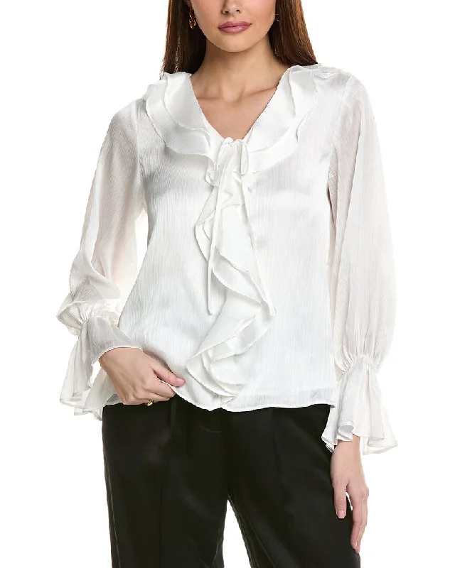 Vince Camuto Ruffle Blouse Modern Oversized Blouse