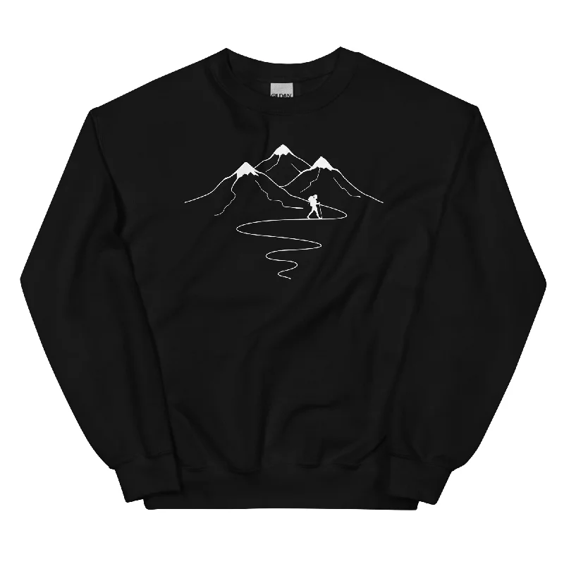 Berge Trail Kurves und Wandern - Sweatshirt (Unisex) Hoodie with Side Slits Relaxed Casual Berge Trail Kurves und Wandern - Sweatshirt (Unisex) Hoodie with Side Slits Relaxed Casual