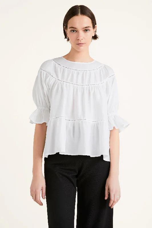 Blouse Sol 102n53l Navy Subtle Shimmer Blouse