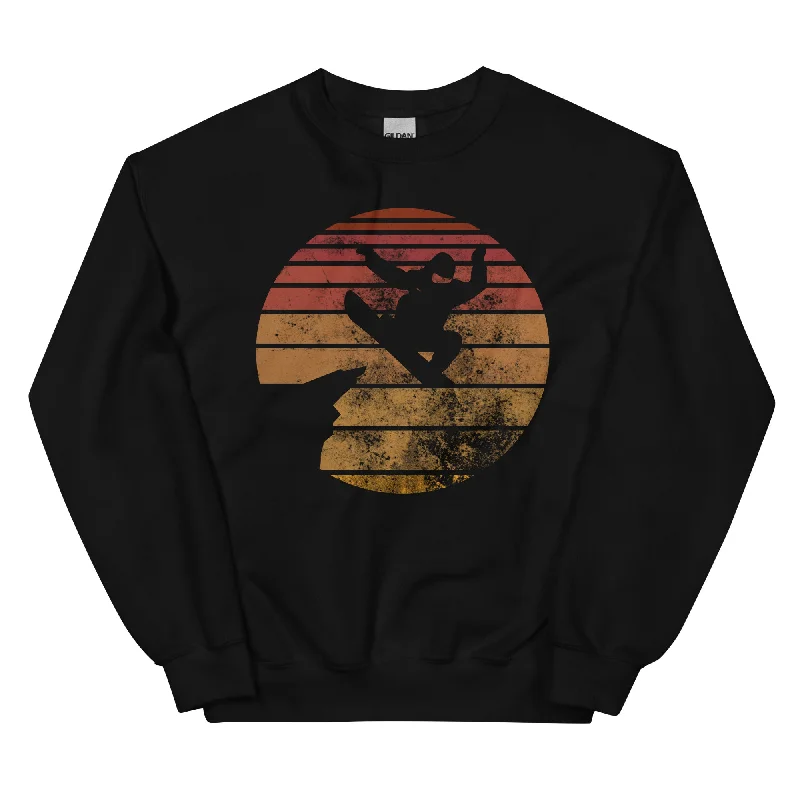 Retro - Snowboarding - Sweatshirt (Unisex) Hoodie with Ribbed Cuffs Snug Fit Comfort Retro - Snowboarding - Sweatshirt (Unisex) Hoodie with Ribbed Cuffs Snug Fit Comfort