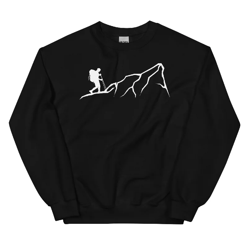 Berge - Wandern - (17) - Sweatshirt (Unisex) Hoodie with Bell Sleeves Flared Feminine