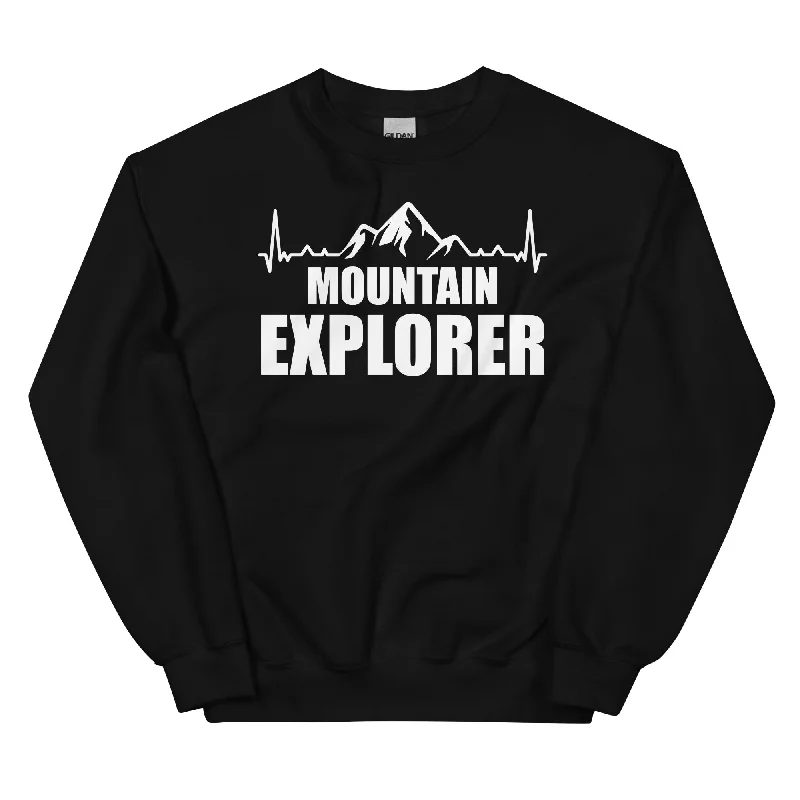 Berge Explorer 1 - Sweatshirt (Unisex) Cotton Hoodie Fleece Lining Warmth