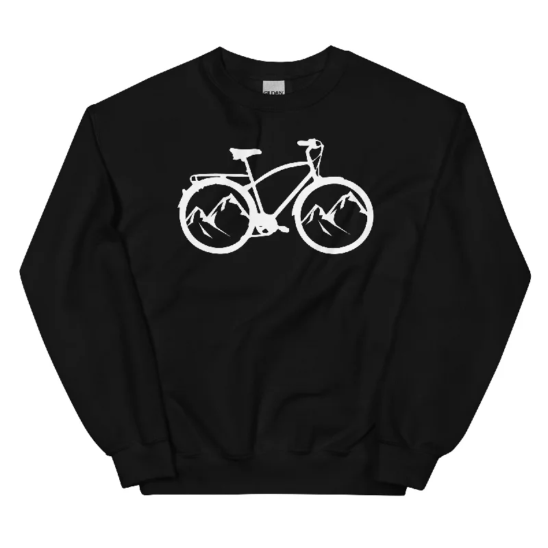 Berge - Radfahren - (17) - Sweatshirt (Unisex) Hoodie with Button Classic Timeless