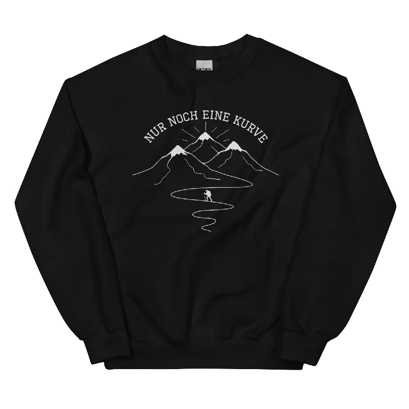 Nur noch eine Kurve - Sweatshirt (Unisex) Hoodie with Hem Lace Feminine Delicate