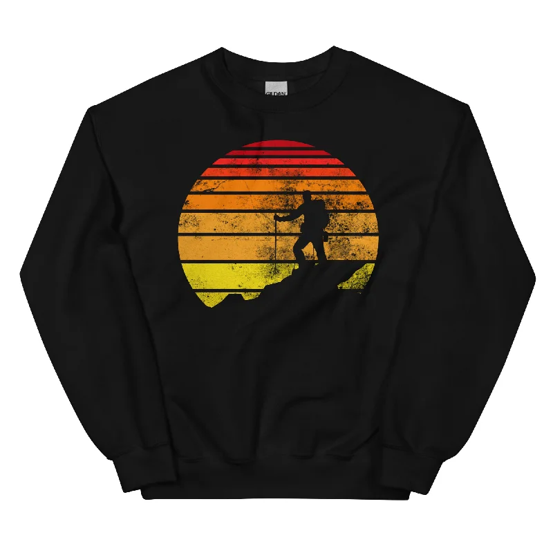 Retro - Wandern - Sweatshirt (Unisex) Hoodie with Lace Feminine Delicate