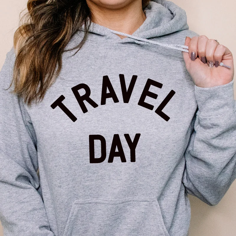 Travel Day Hoodie Hoodie with Slit Hem Functional Movement