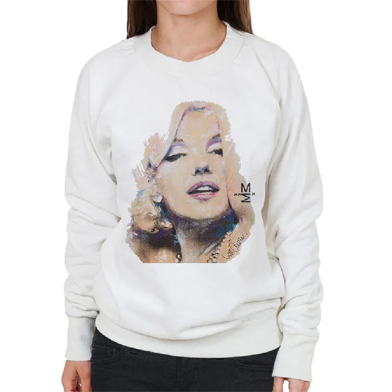 Sidney Maurer Original Portrait Of Marilyn Monroe Women's Sweatshirt Hoodie with Elastic Waist Stretchable Comfortable Sidney Maurer Original Portrait Of Marilyn Monroe Women's Sweatshirt Hoodie with Elastic Waist Stretchable Comfortable