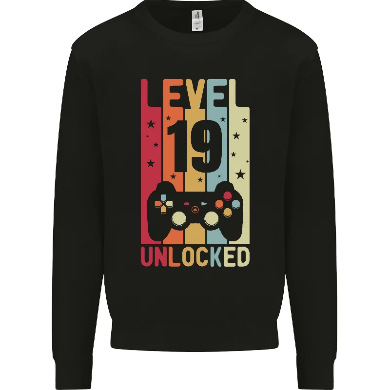 19th Birthday Level Up Gaming Men's Sweatshirt - 19 Years Old Hoodie Sweatshirt Pullover 19th Birthday Level Up Gaming Men's Sweatshirt - 19 Years Old Hoodie Sweatshirt Pullover