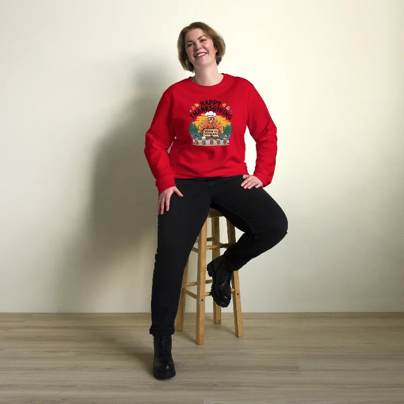 Welcome To Thanksgiving Graphic Women Organic Sweatshirt Hoodie with Hem Applique Textured Unique Welcome To Thanksgiving Graphic Women Organic Sweatshirt Hoodie with Hem Applique Textured Unique