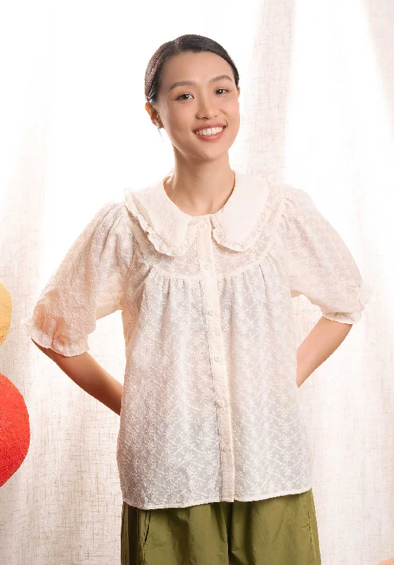 Blouse 311028 Off-White Everyday Stylish Blouse