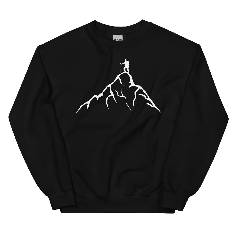Berge - Wandern - (14) - Sweatshirt (Unisex) Hoodie with High Neck Warm Protective