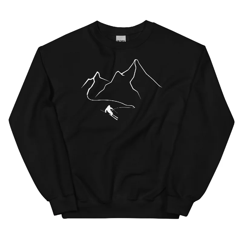 Berge - Skifahren - (32) - Sweatshirt (Unisex) Hoodie with Toggle Buttons Decorative Unique Berge - Skifahren - (32) - Sweatshirt (Unisex) Hoodie with Toggle Buttons Decorative Unique