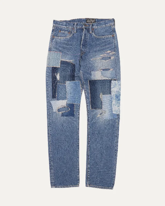 14oz Denim 5P Pants Monkey Cisco Dixie Remake Relaxed Linen Pants