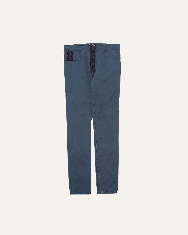 Exposed Zipper Fly Pants Fashionable Work Pants